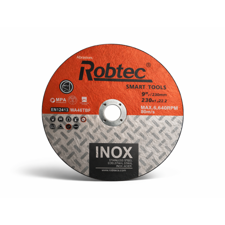 Disque de coupe INOX Robtec 230 mm – Coupe précise pour acier inoxydable